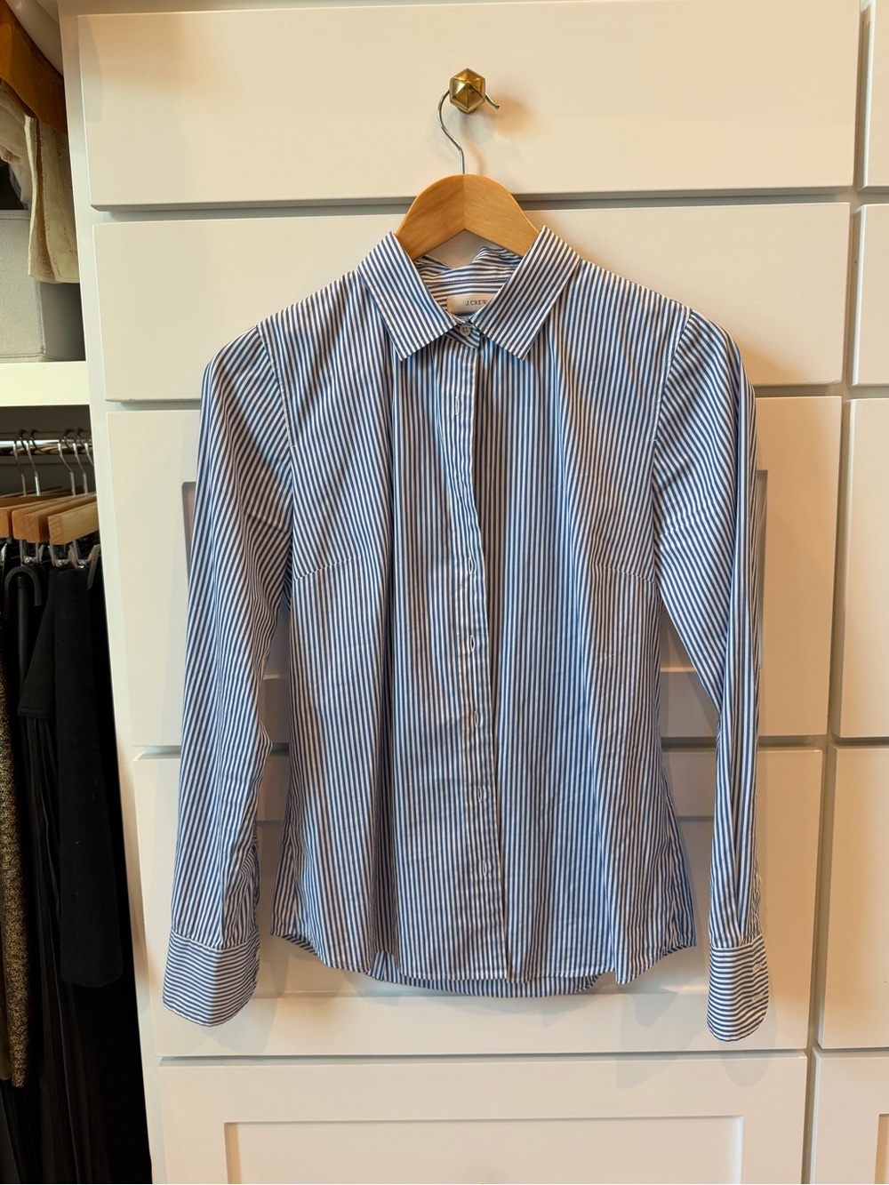 J. Crew Classic Blue Stripe Women’s Dress Shirt